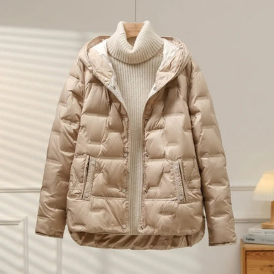 Quilted Winter Jacket | With Hood and Zip