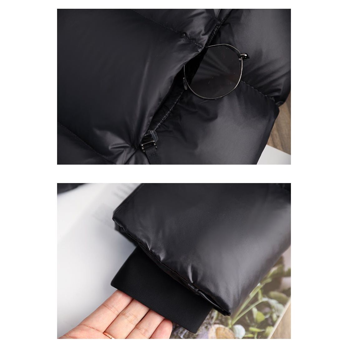 Long Quilted Winter Jacket | With Hood and Zip