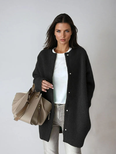 Sofia | Wool and Button Fastening