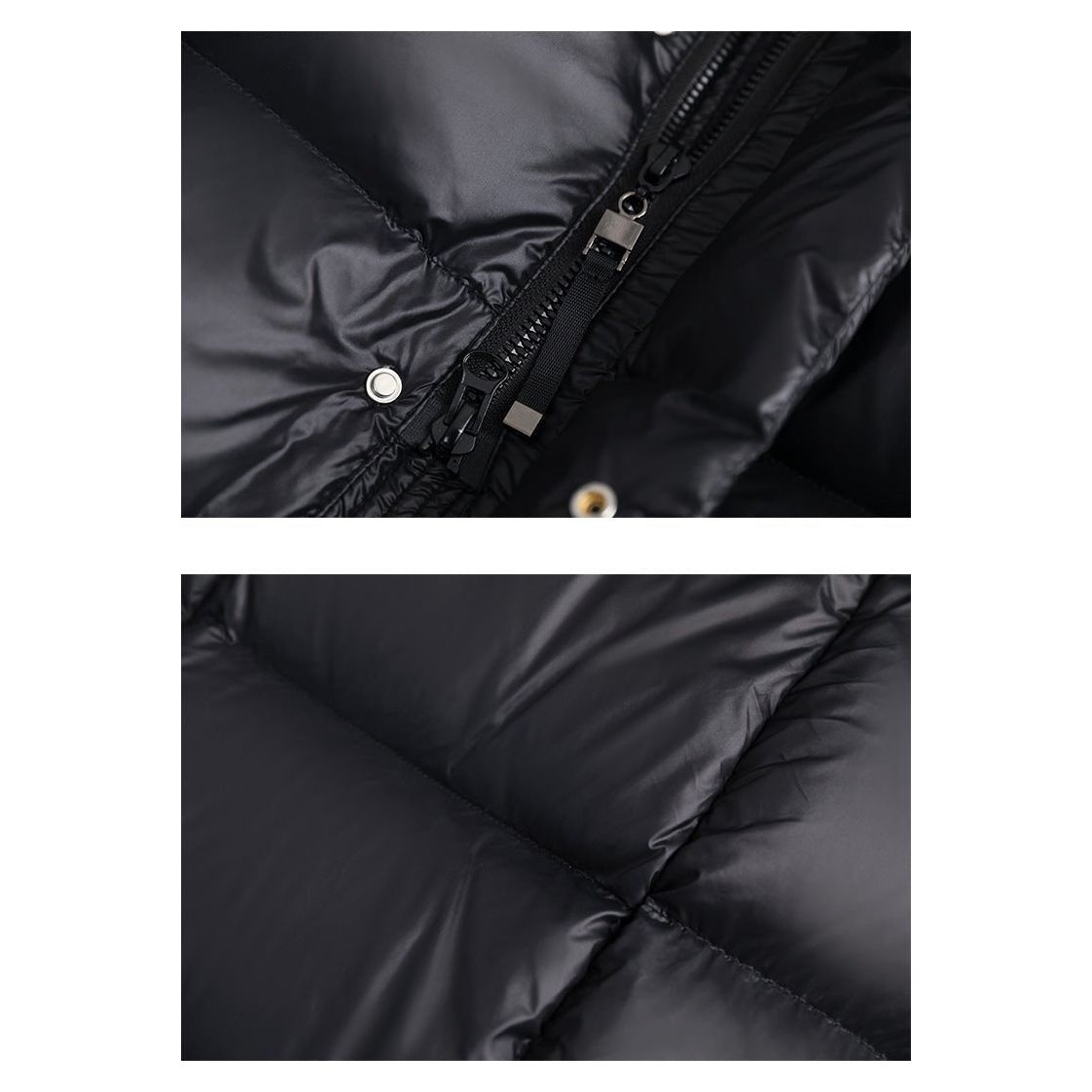 Long Quilted Winter Jacket | With Hood and Zip