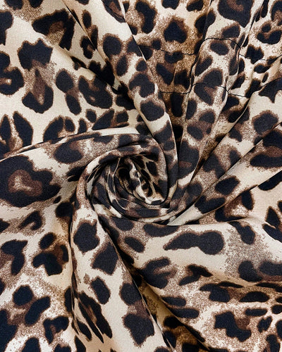 Reversible Leopard Print Hooded Coat