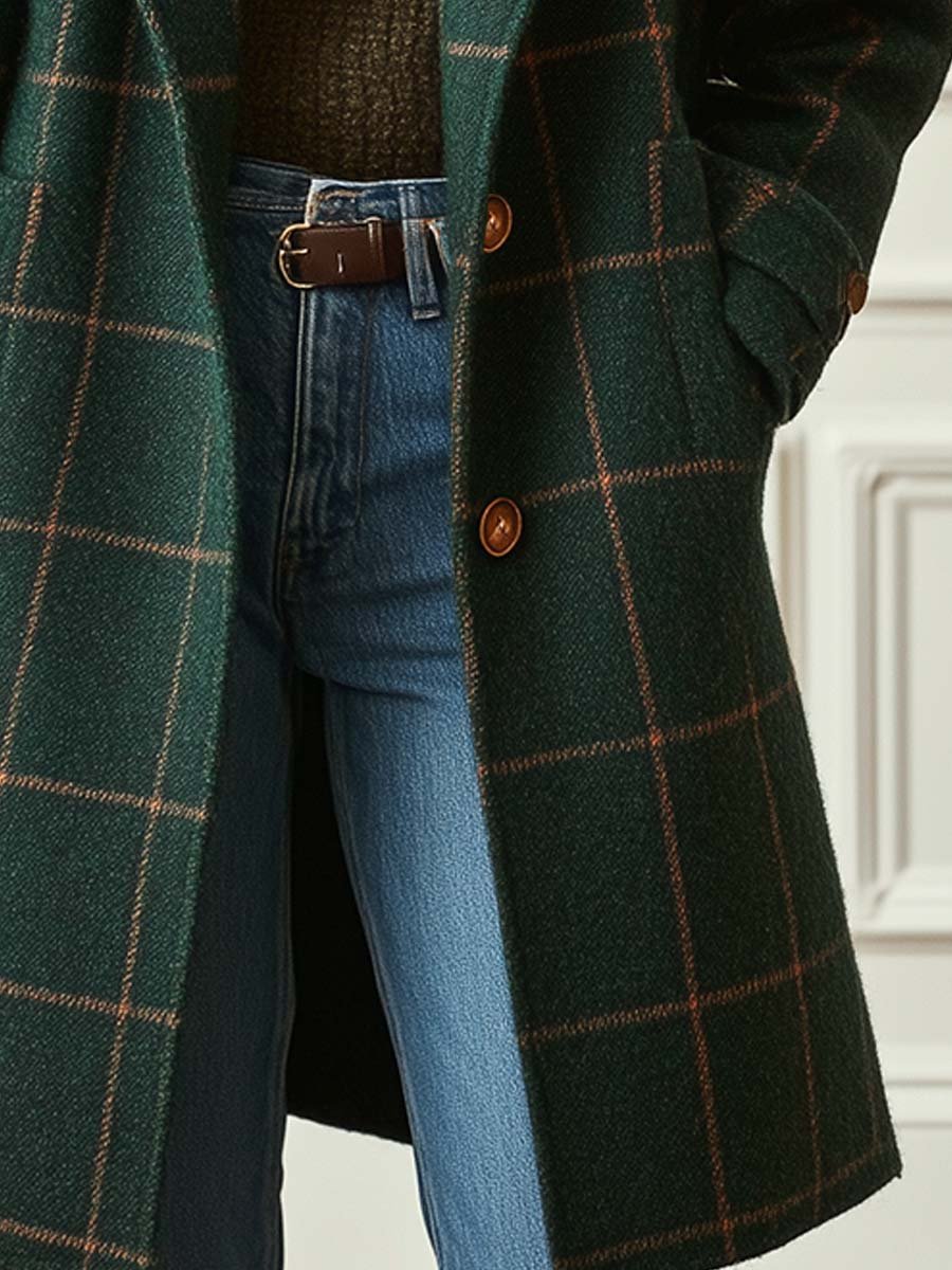 Cambridge Wool Check Coat